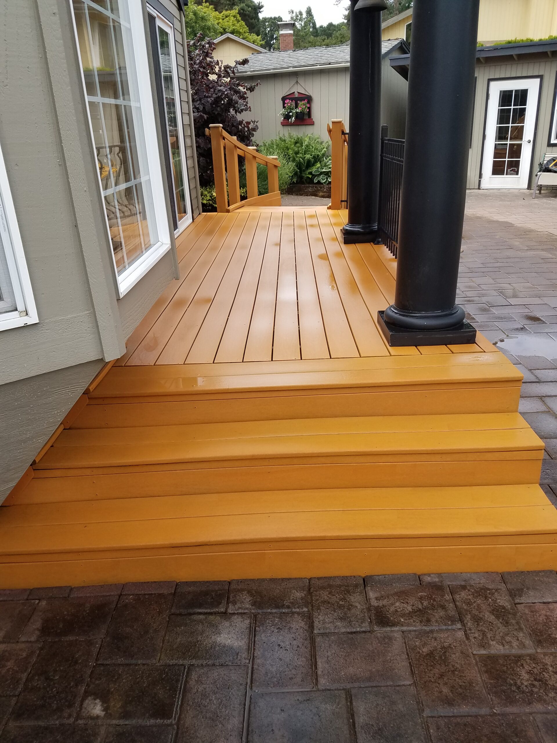 Deck Cleaning After pressure washing