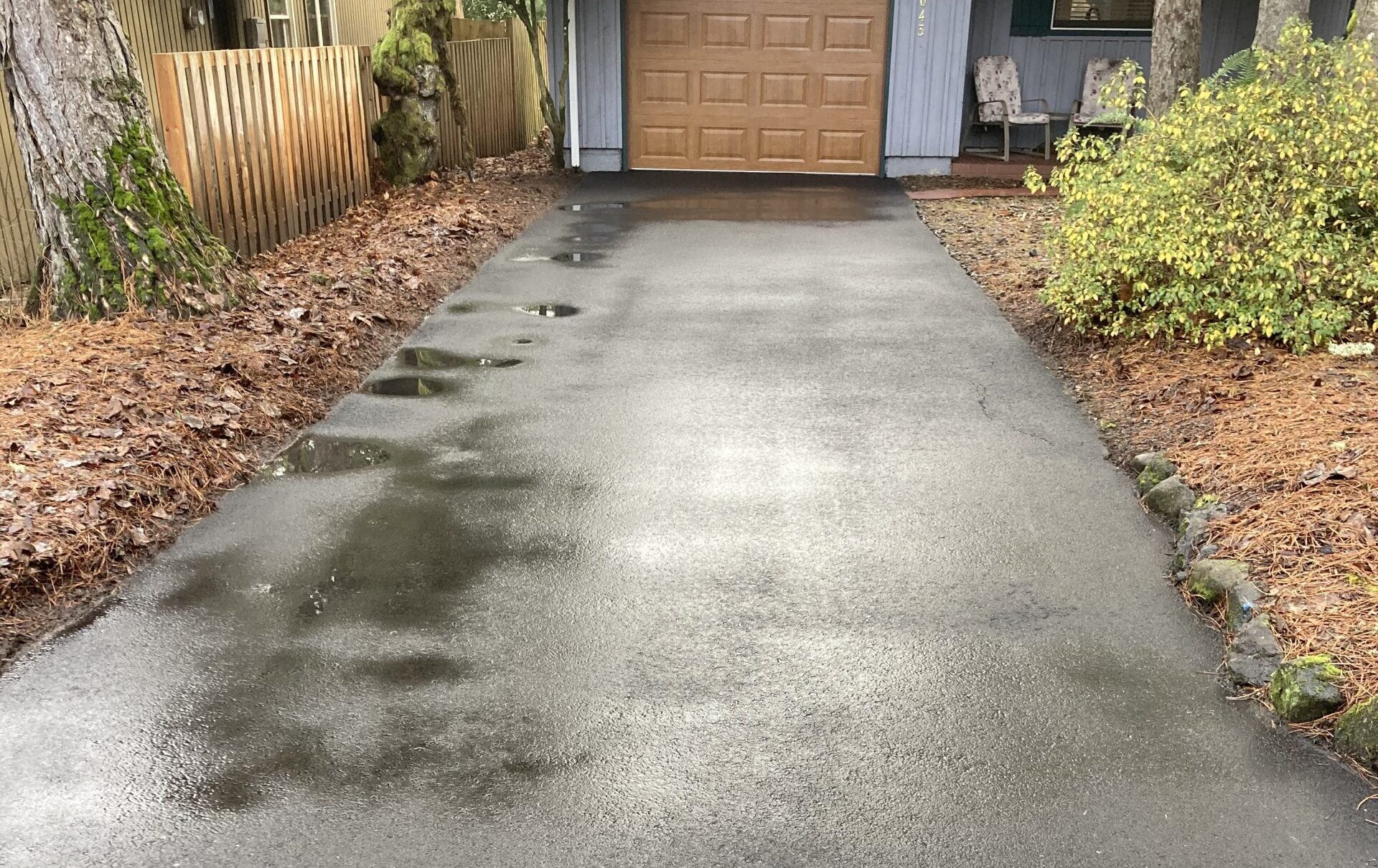Residential Pressure Washing Driveway After Photo