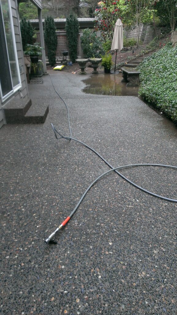 driveway pressure washing after image