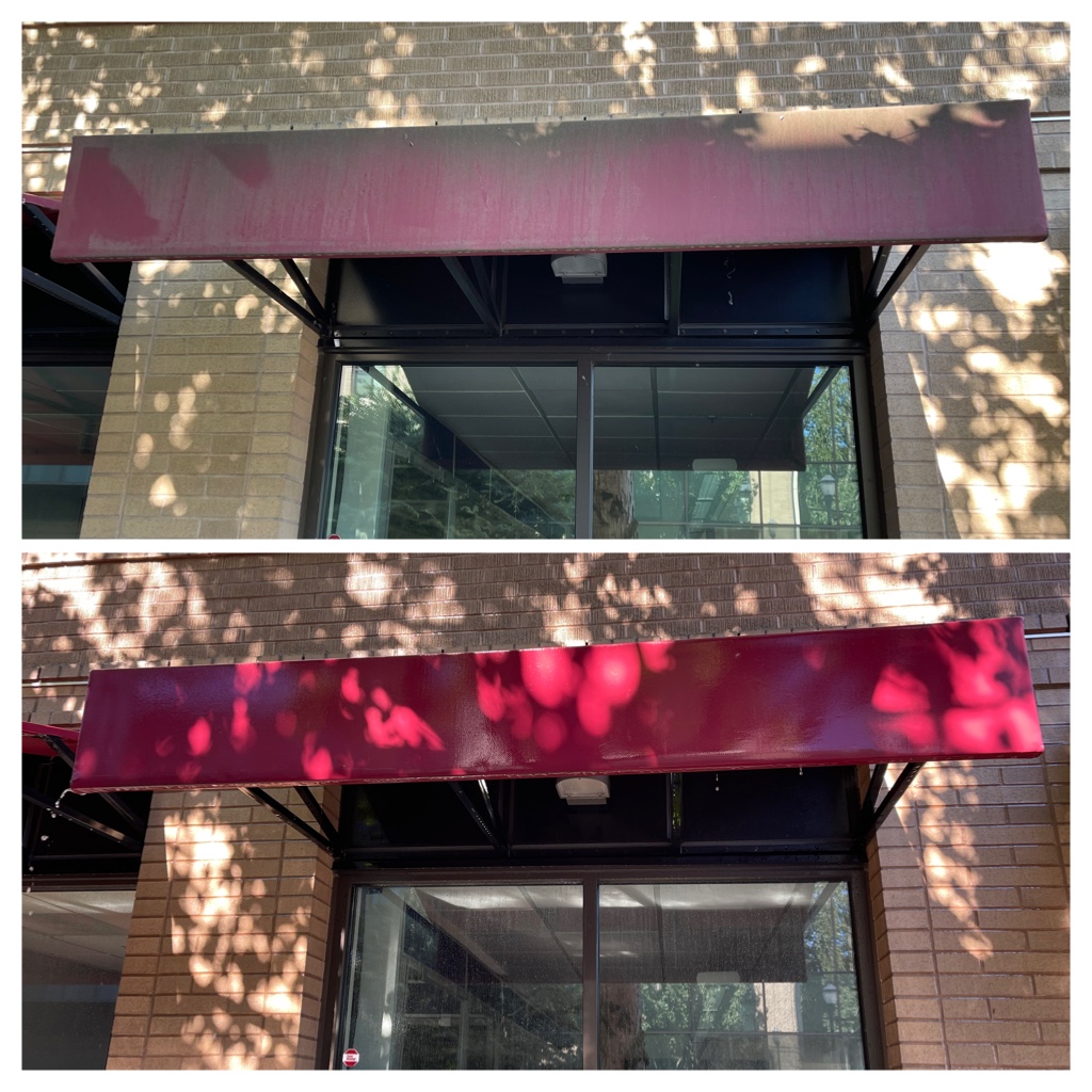 Awning Cleaning Before and After
