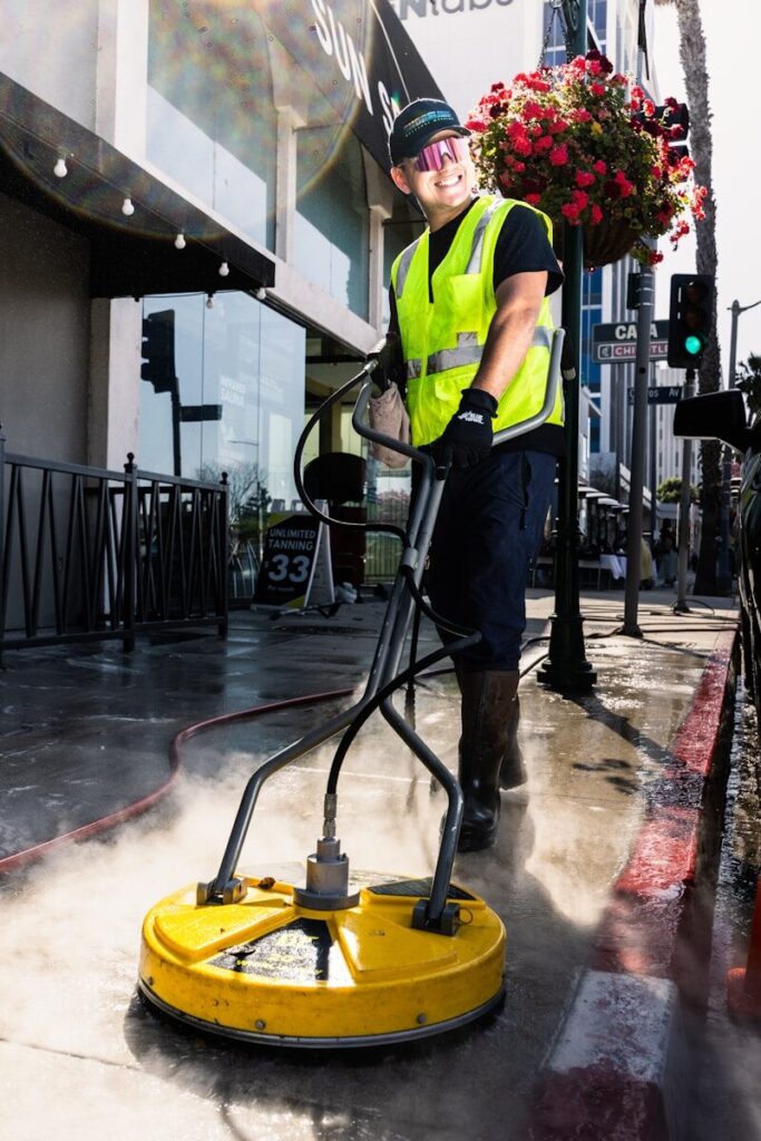 Pressure Washing Henrico, VA using surface cleaner